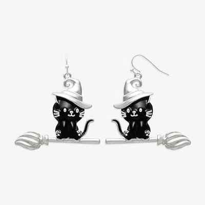 Mixit Womens Drop Earrings In Silver