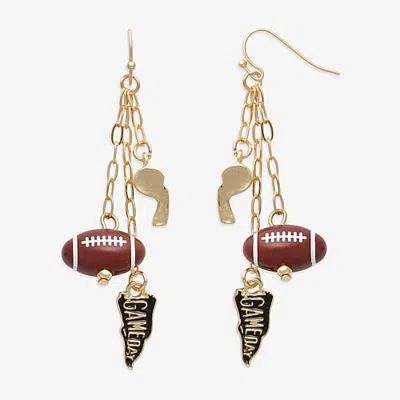 Mixit Womens Drop Earrings In Yellow