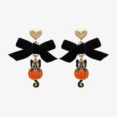Mixit Womens Drop Earrings In Yellow