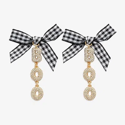 Mixit Womens Drop Earrings In Yellow