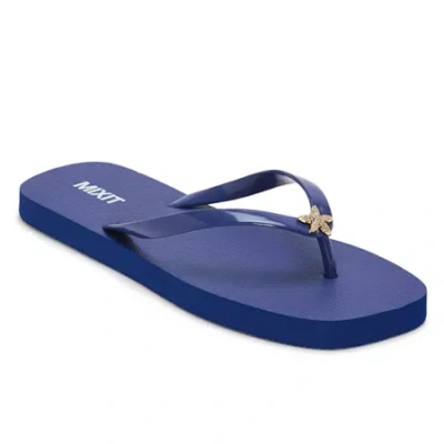 Mixit Womens Flip-flops In Blue