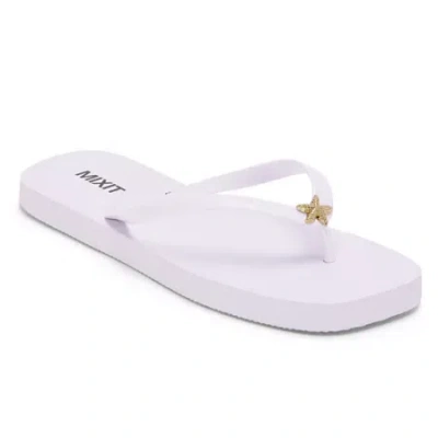 Mixit Womens Flip-flops In White