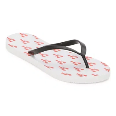 Mixit Womens Flip-flops In White