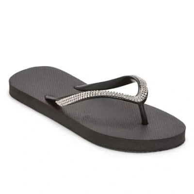 Mixit Womens Flip-flops In Black