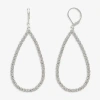 Mixit Womens Glass Hypoallergenic Drop Earrings In Silver