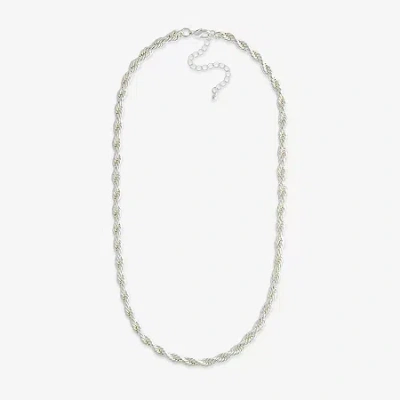 Mixit Womens Hypoallergenic 18 Inch Rope Chain Necklace In Metallic