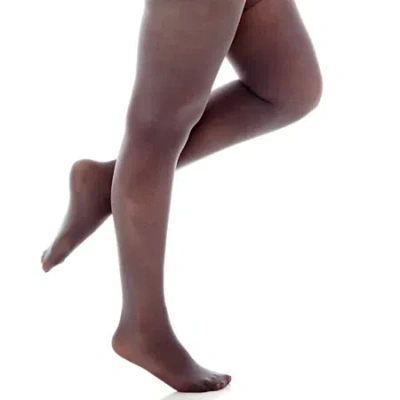 Mixit Womens Opaque Medium Support Plus Tights In Black