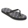 Mixit Womens Print Flip-flops In Black