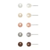 Mixit Womens Simulated Pearl Round Hypoallergenic 5 Pair Earring Set In Multi