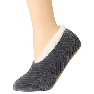 Mixit Womens Slipper Socks In Gray