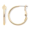 Mixit Womens Stainless Steel 24mm Hypoallergenic Hoop Earrings In Gold