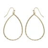 Mixit Womens Stainless Steel Drop Earrings In Gold