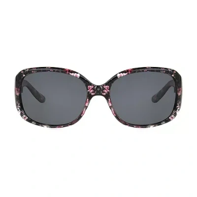 Mixit Womens Uv Protection Rectangular Sunglasses In Black