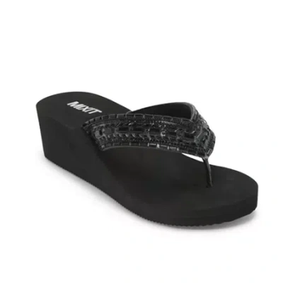 Mixit Womens Wedge Sandals In Black