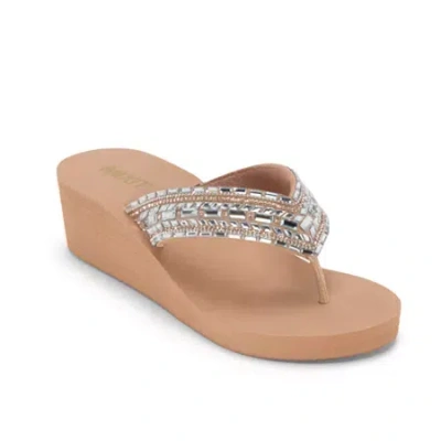 Mixit Womens Wedge Sandals In Neutral