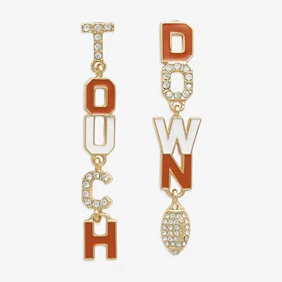 Mixit Womens White Drop Earrings In Yellow