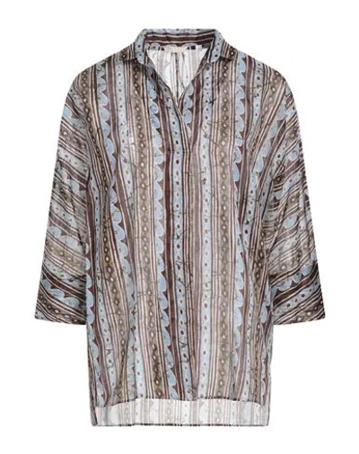 Mixmix Woman Top Sky Blue Size 12 Cotton