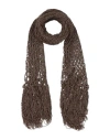 Mi.ya Miya Woman Scarf Beige Size - Viscose, Metallic Polyester