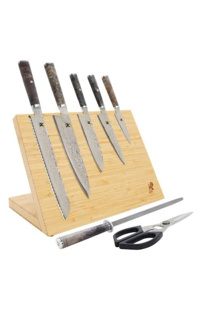 Miyabi 5000mcd Artisan 8-piece Knife Block Set In Stainless Steel