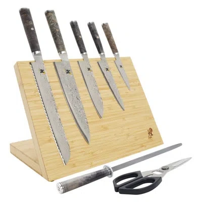 Miyabi 5000mcd67 8-piece Knife Block Set In Brown