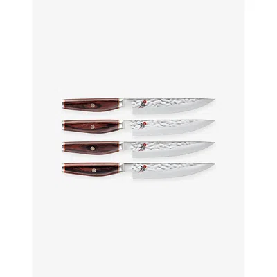 Miyabi 6000-mct Steak Knife Box Set Of Four In Silver