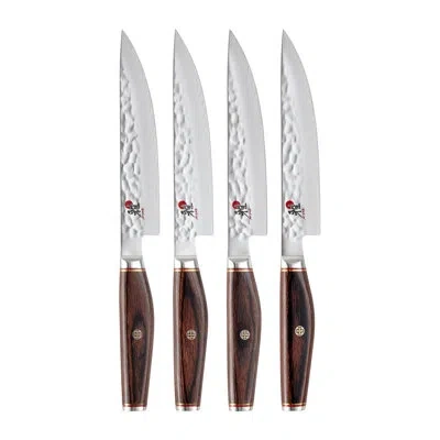 Miyabi Artisan 4-piece Steak Knife Set In Brown