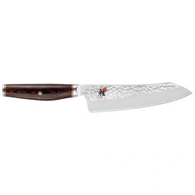 Miyabi Artisan 7-inch Rocking Santoku Knife Hand Crafted In Japan In Brown