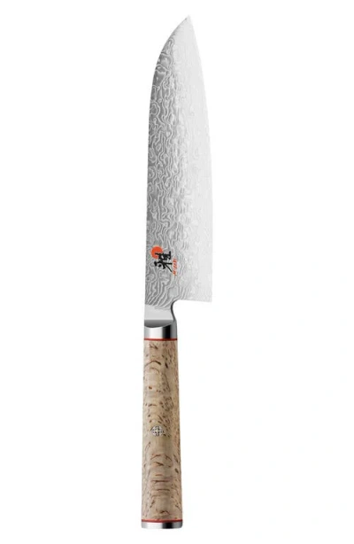 Miyabi Birchwood 7-inch Santoku Knife In Neutral