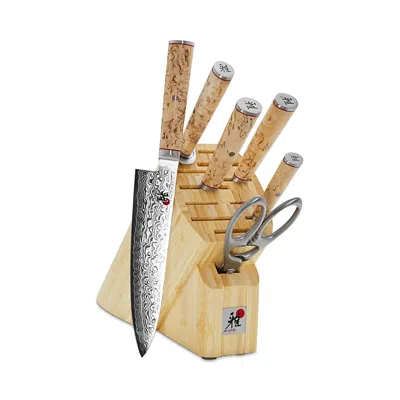 Miyabi Birchwood 7 Piece Knife Block Set In Brown
