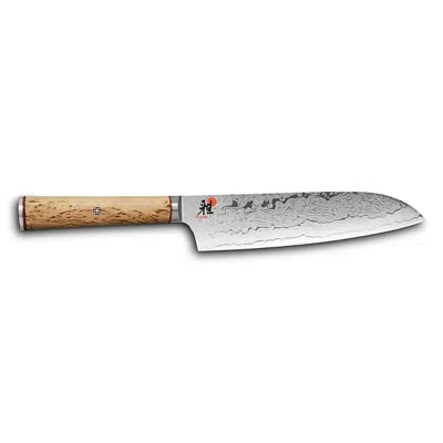 Miyabi Birchwood 7 Santoku Knife In Brown