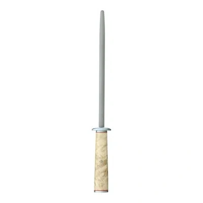 Miyabi Birchwood 9-inch Sharpening Steel In Brown;silver