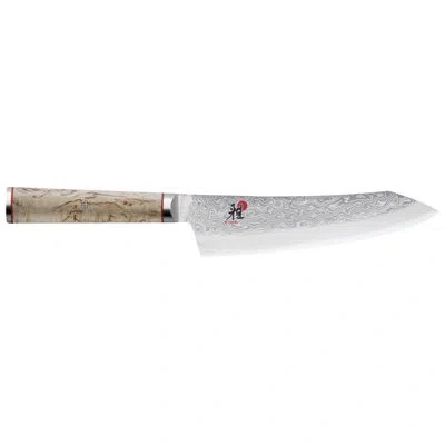 Miyabi Birchwood Sg2 7-inch Rocking Santoku Knife In Brown