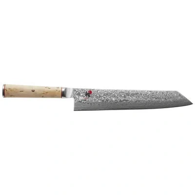 Miyabi Birchwood Sg2 9.5-inch Kiritsuke Knife In Brown
