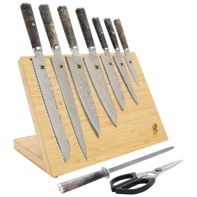 Miyabi Black 5000mcd67 10-pc Knife Block Set In Silver