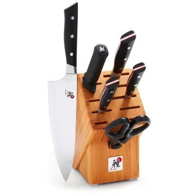 Miyabi Evolution 7-piece Knife Block Set In Black Matte