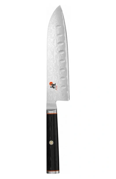 Miyabi Kaizen 5.5-inch Hollow Edge Santoku Knife In Black