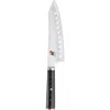 Miyabi Kaizen 7-inch Hollow Edge Santoku Knife In Black