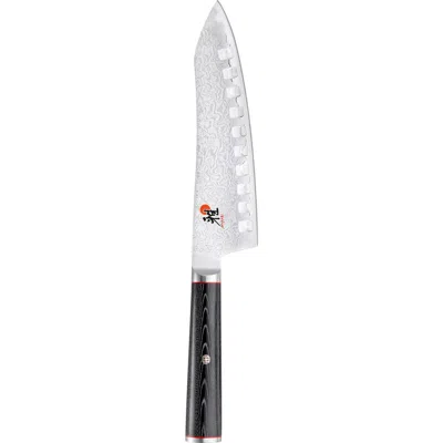 Miyabi Kaizen 7-inch Hollow Edge Santoku Knife In Black