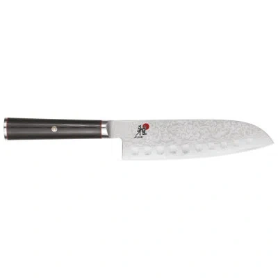Miyabi Kaizen Hollow Edge Santoku Knife In Black Matte