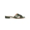 MIYANA BERLIN WOMEN'S IMANI SLIDES IN GREEN