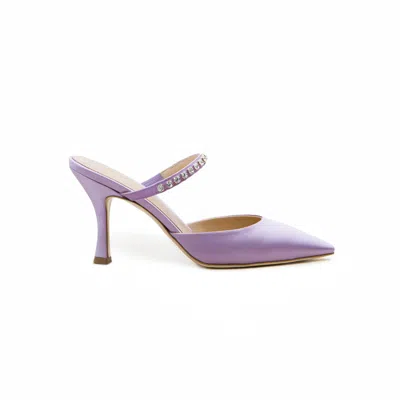 Miyana Berlin Women's Louna Mules In Purple In Pink/purple