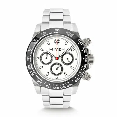 Pre-owned Miyen Munich Men's Chrono Watch Sport Analog Quartz Voyager 1140-21-3 Stainless