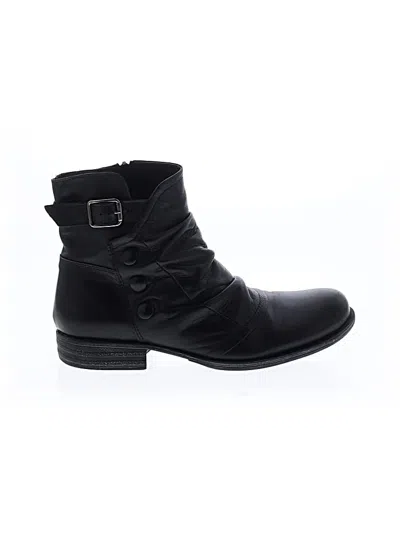 Pre-owned Miz Mooz Ankle Boots In Black