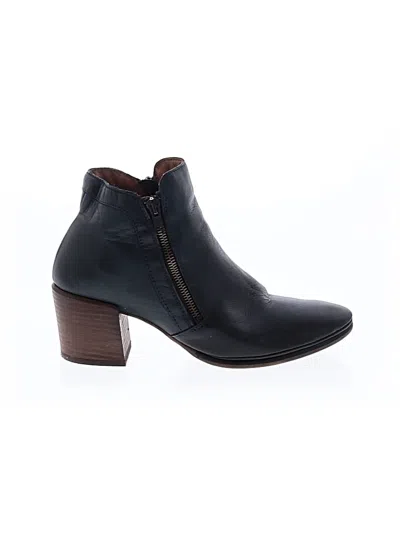 Pre-owned Miz Mooz Ankle Boots In Blue