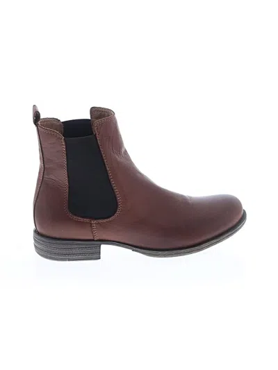 Pre-owned Miz Mooz Ankle Boots In Brown