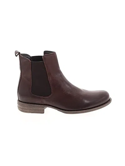 Pre-owned Miz Mooz Ankle Boots In Brown