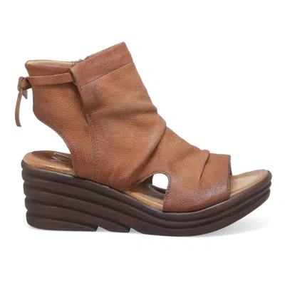 Miz Mooz Anna Wedge Sandal In Brown