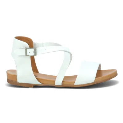 Miz Mooz Aster Buckle Sandal In White