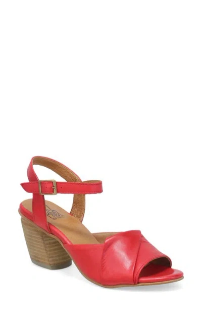 Miz Mooz Attie Ankle Strap Sandal In Red