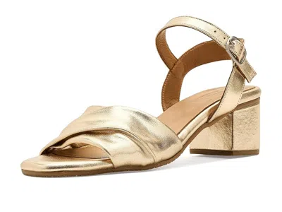 Miz Mooz Bekah Heeled Sandals In Gold